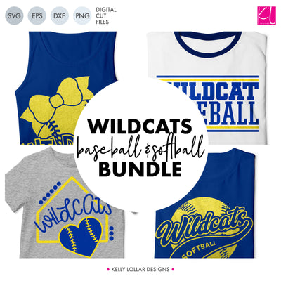 Download Wildcats Baseball & Softball Bundle | SVG DXF EPS PNG Cut ...