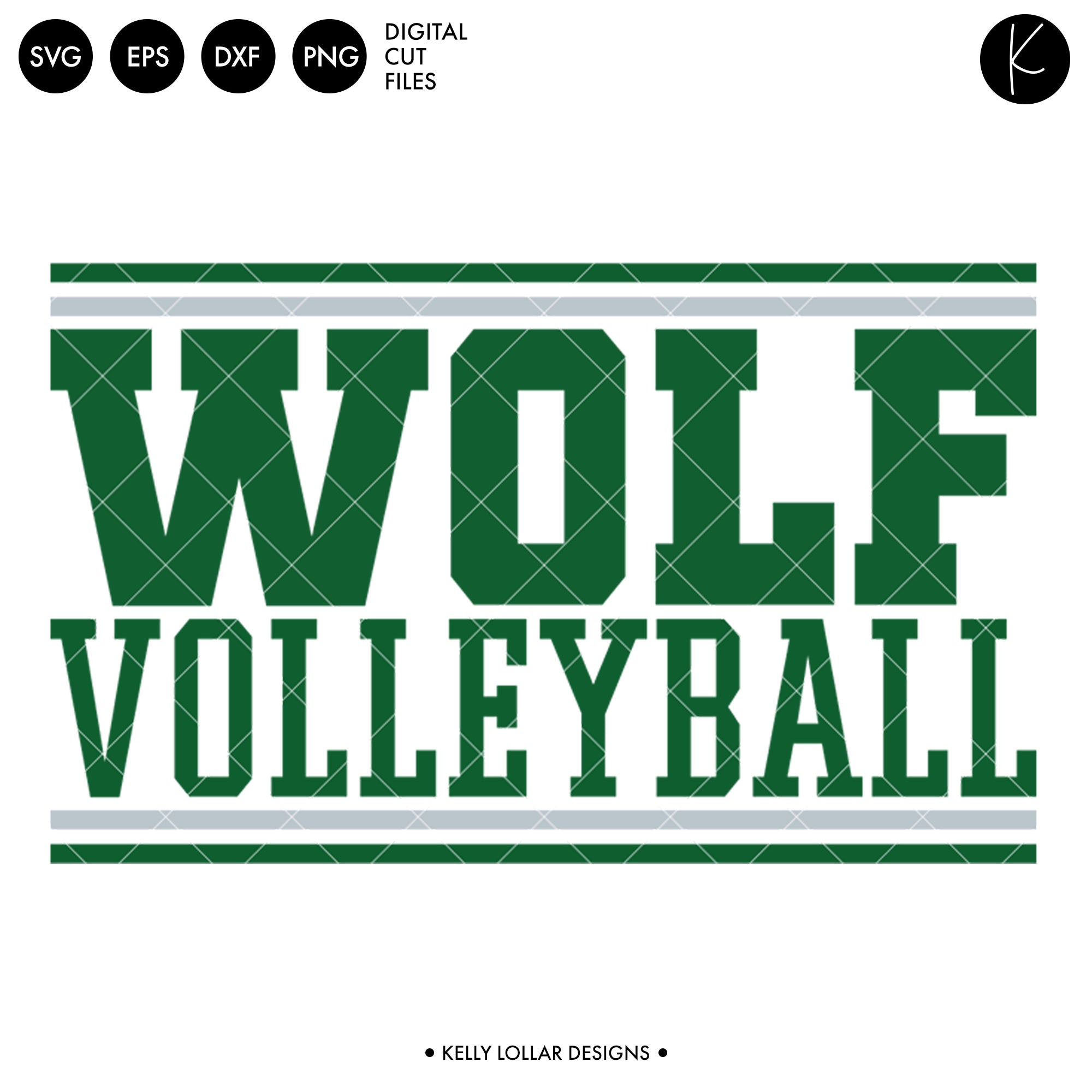 Download Wolves Volleyball Bundle Svg Dxf Eps Png Cut Files Kelly Lollar Designs