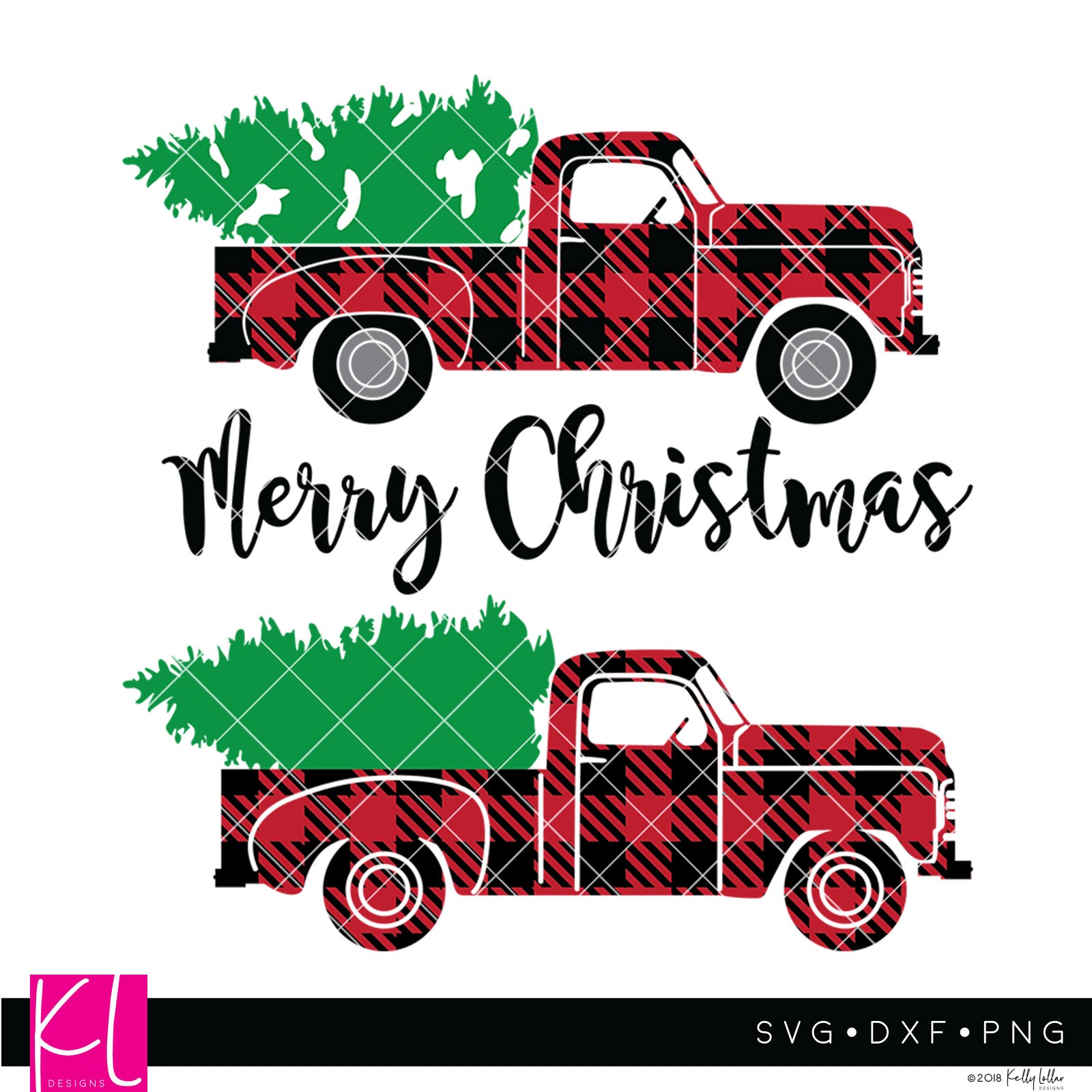 Christmas Truck Svg Files Kelly Lollar Designs