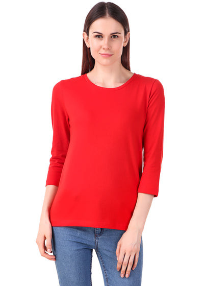 plain red shirt womens