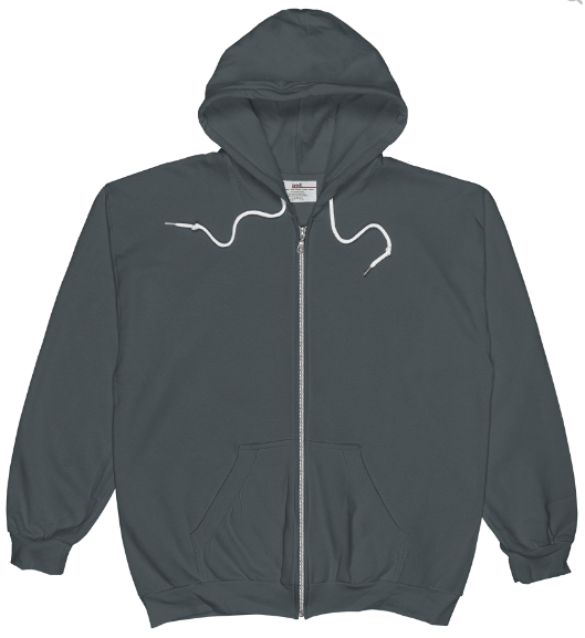 anvil zip hoodie