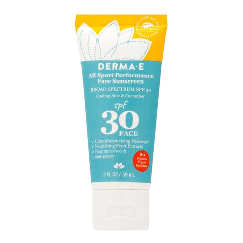 Derma E All Sport Performance Face Sunscreen SPF 30