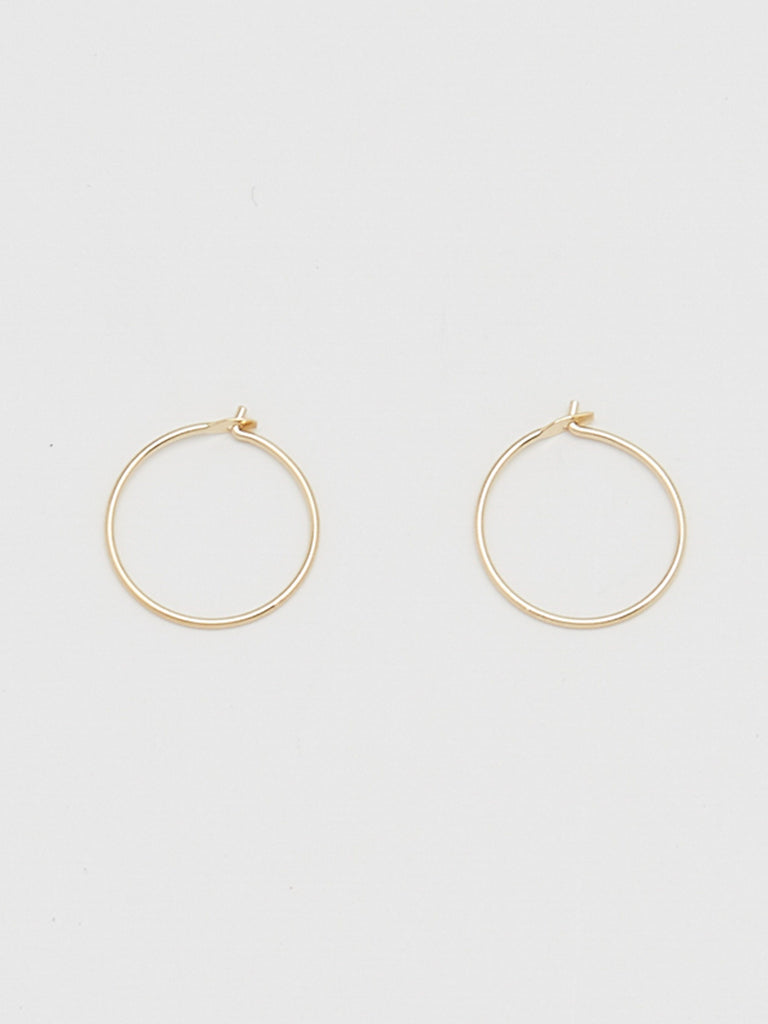 14K 303 Mini Hoops – Bagatiba