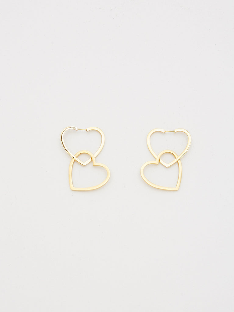 Double Heart Hoops – Bagatiba