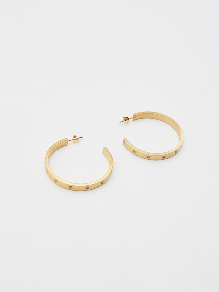 Gemma Diamond Hoops – Bagatiba