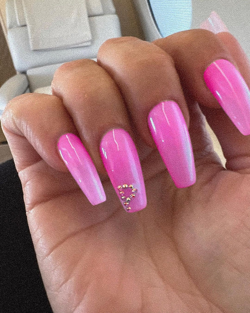 Kim K Pink Press On Nails