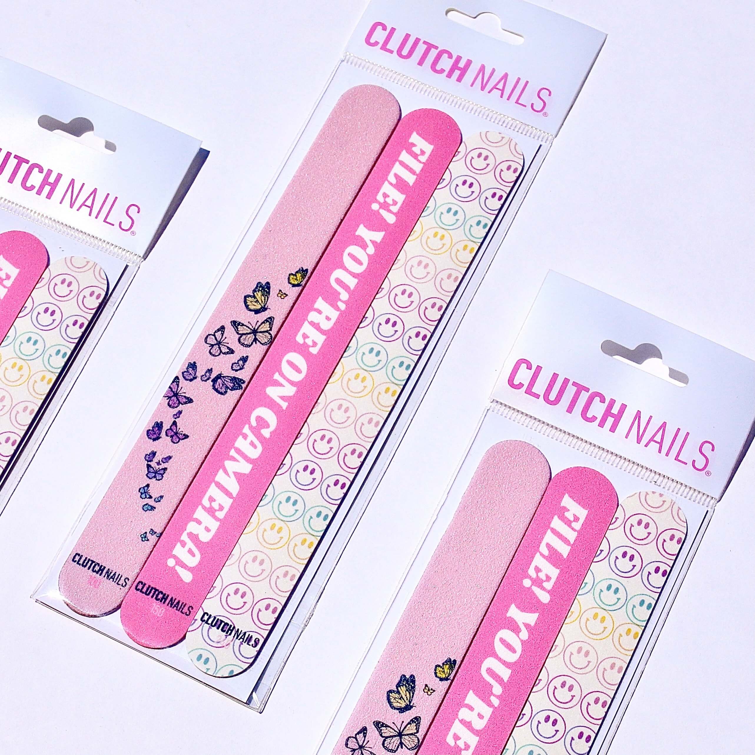 File! You’re on Camera! | Three Pack of Full-Sized Nail Files - Clutch Nails product image