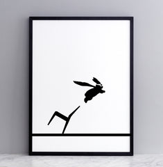 Someday Designs HAM Super Hero Rabbit Print