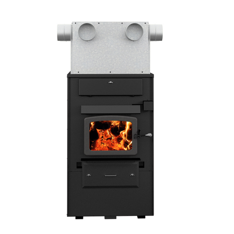 What are wood burning heating systems?