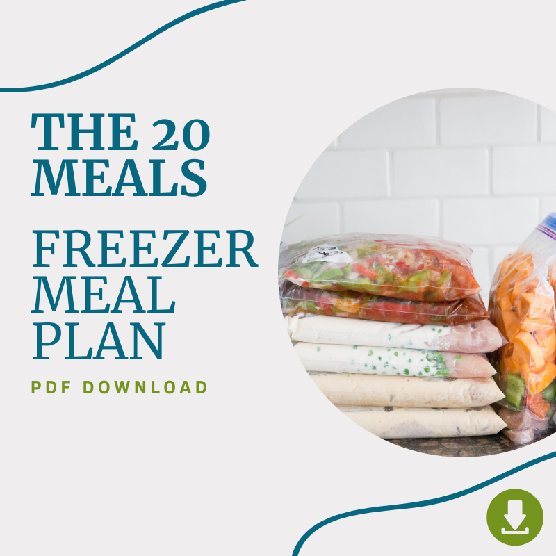 Gluten-Free Freezer Meals: DIGITAL & PRINTED PDF + BAG HOLDERS - Erin Chase  Store