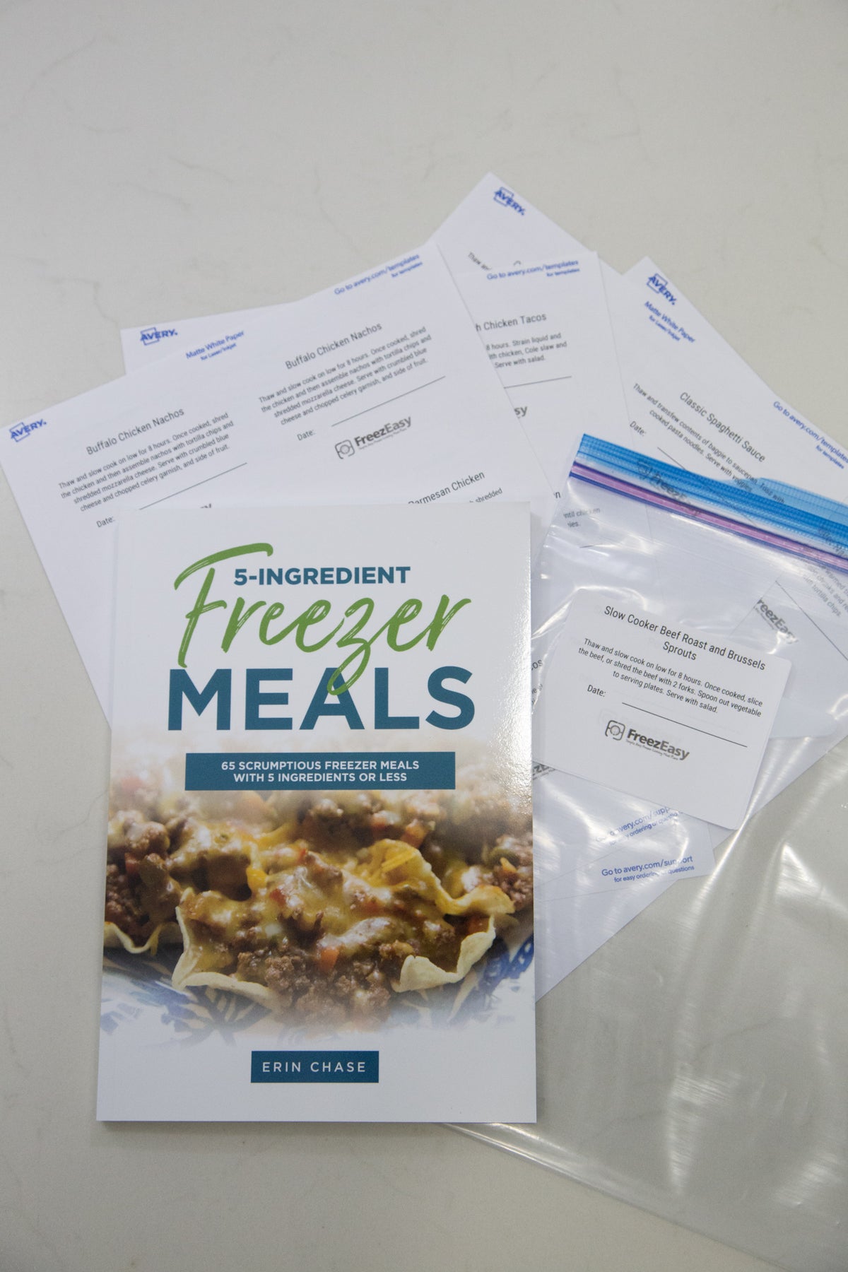 Book & Labels Kit for 15-Minute Freezer Meals