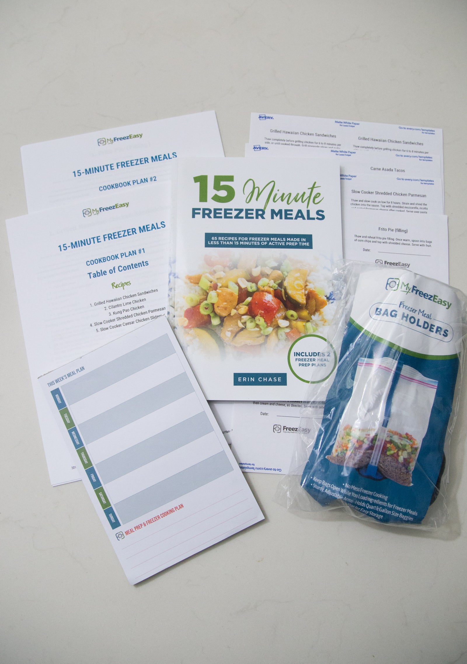 Book & Labels Kit for 15-Minute Freezer Meals