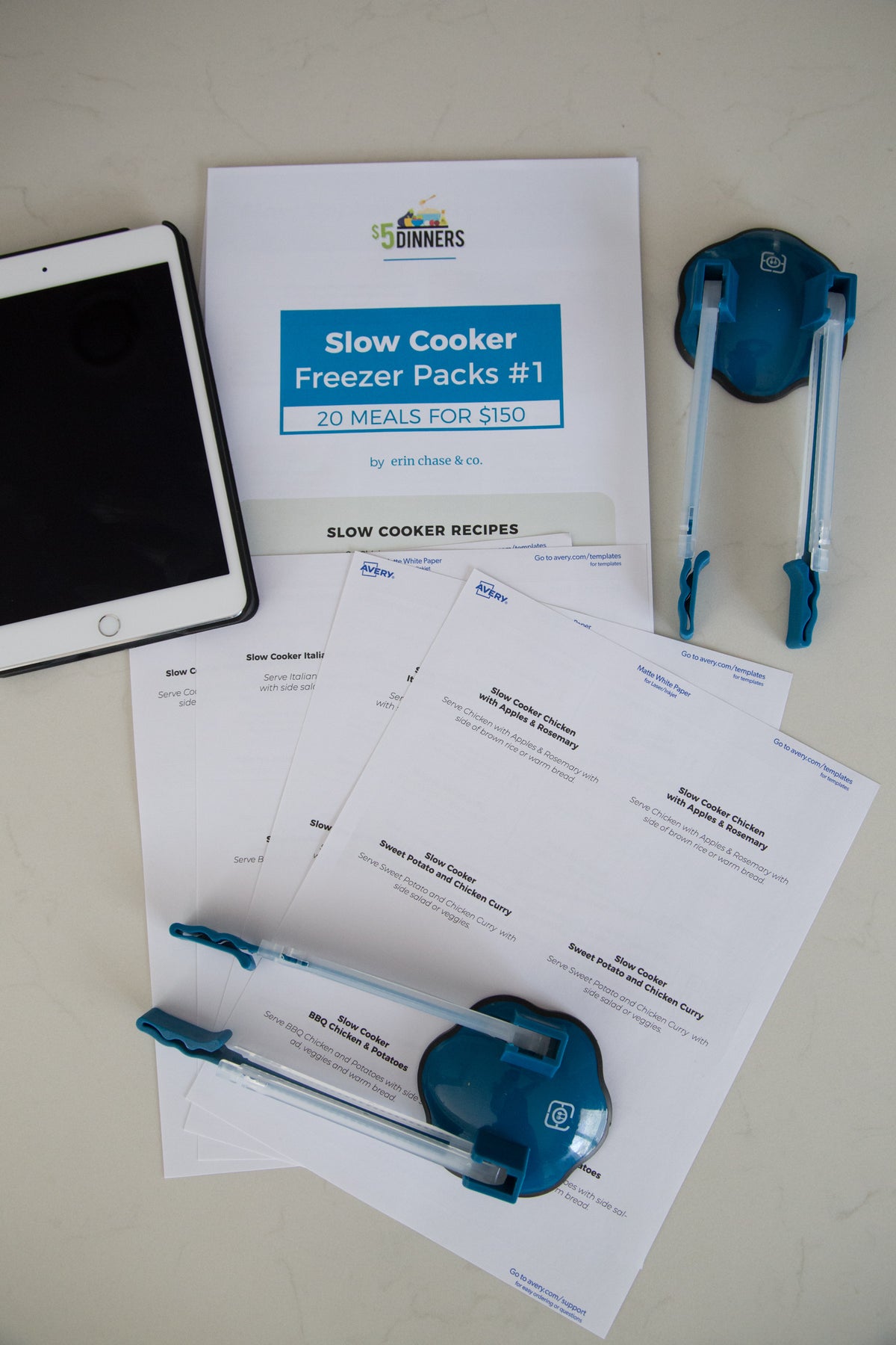 Gluten-Free Freezer Meals: DIGITAL & PRINTED PDF + BAG HOLDERS - Erin Chase  Store