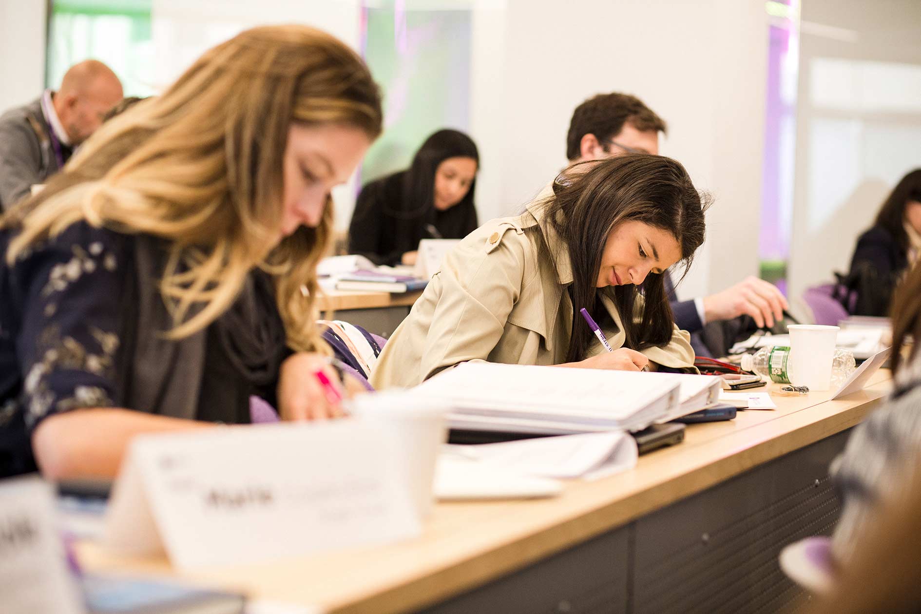 Students Taking Notes during Industry Association Case Study Short Course