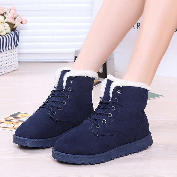 Snow boots 35-42 winter ankle boots plus size women snow shoes 2016 ...