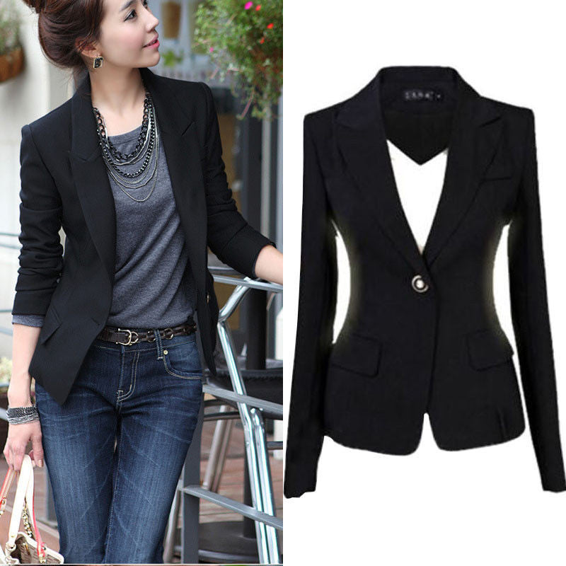 business casual black blazer