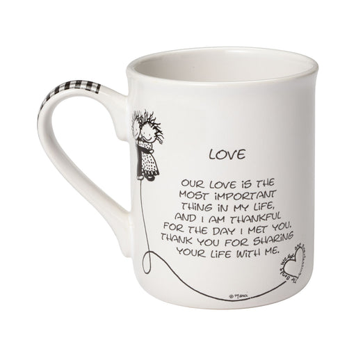 Love Is Welcoming A Grandchild Personalized Latte Mug 16 oz.- White