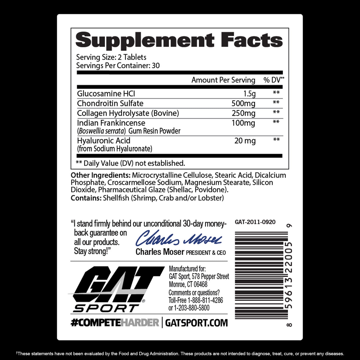 JOINT SUPPORT Supplement Facts