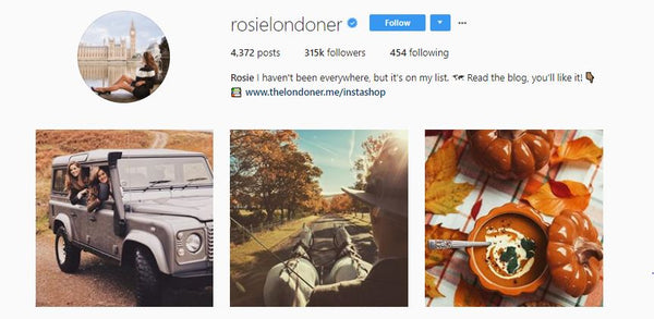 Rosie Londoner instagram account