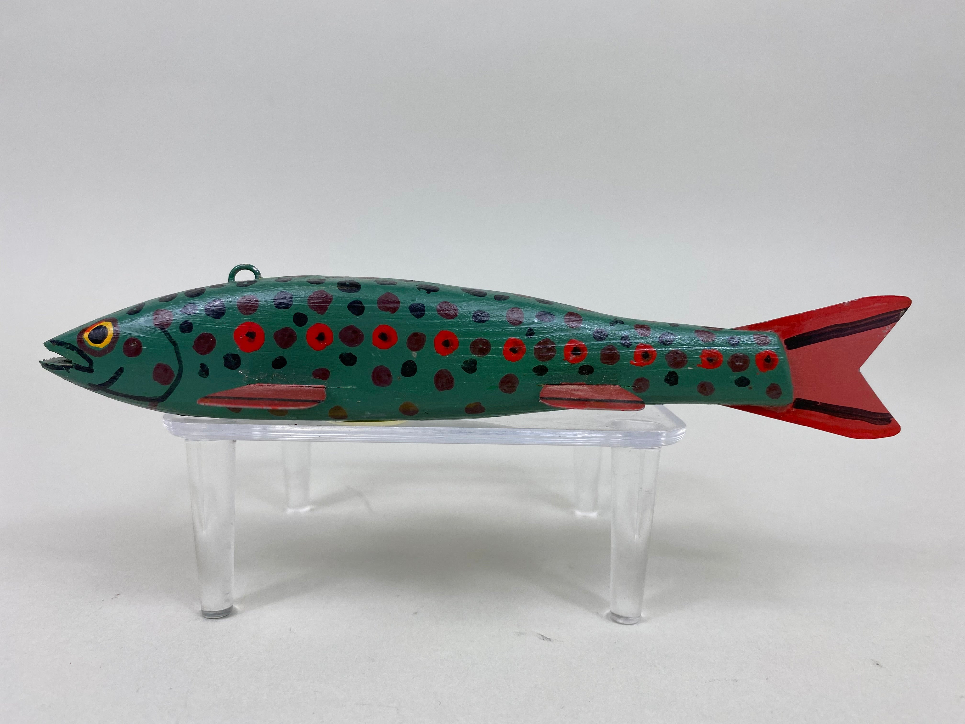 Art Marcy Spotted Trout Fish Spearing Decoy (#5969) - Muddy Water Decoys