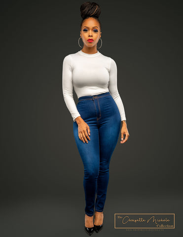 Chrisette Michele High Waist Skinny Jean