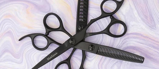 Matte Black Matsui Precision Barbering Scissor - Scissor Tech USA