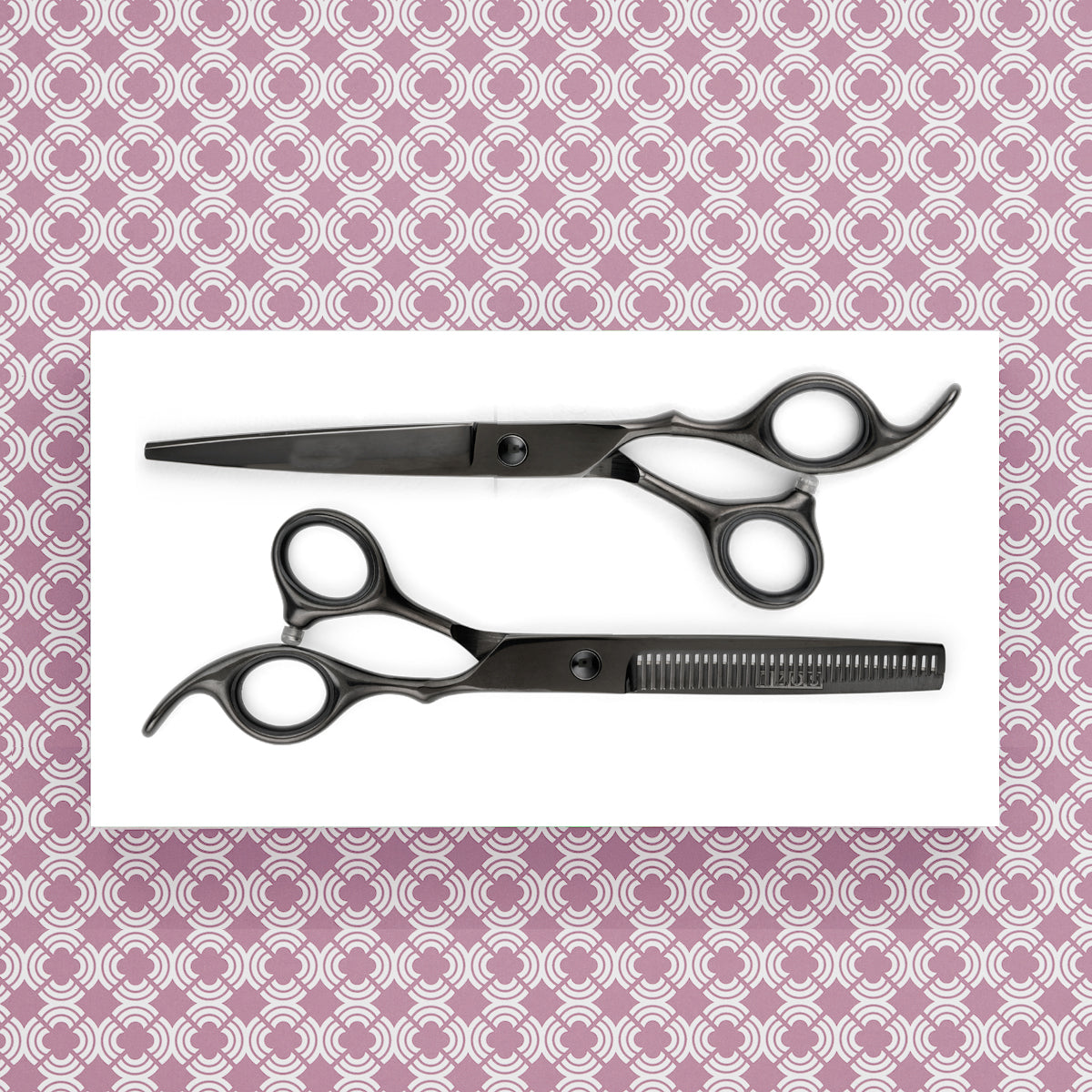 Black Hair Shears Set for Professional Hair Cutting - Saki Katana