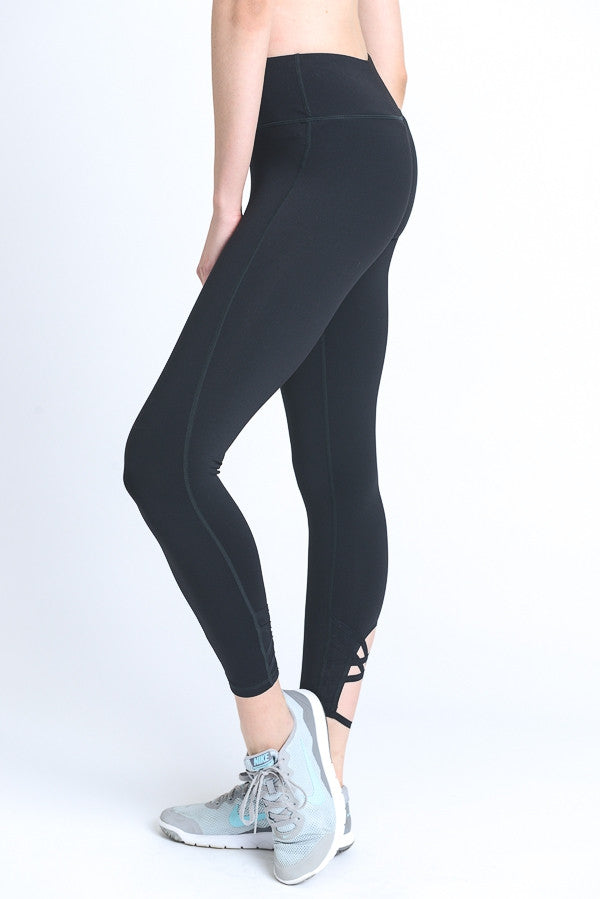 criss cross compression pants