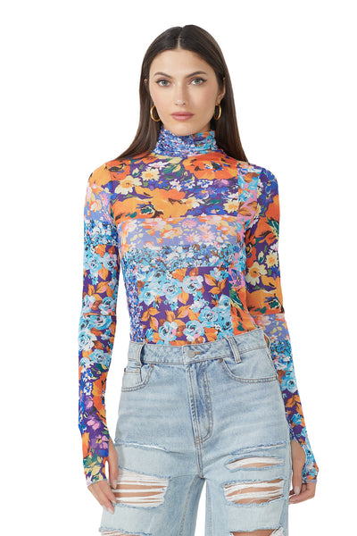 Zadie Top - Floral Collage