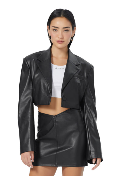 Petra Crop Blazer - Noir