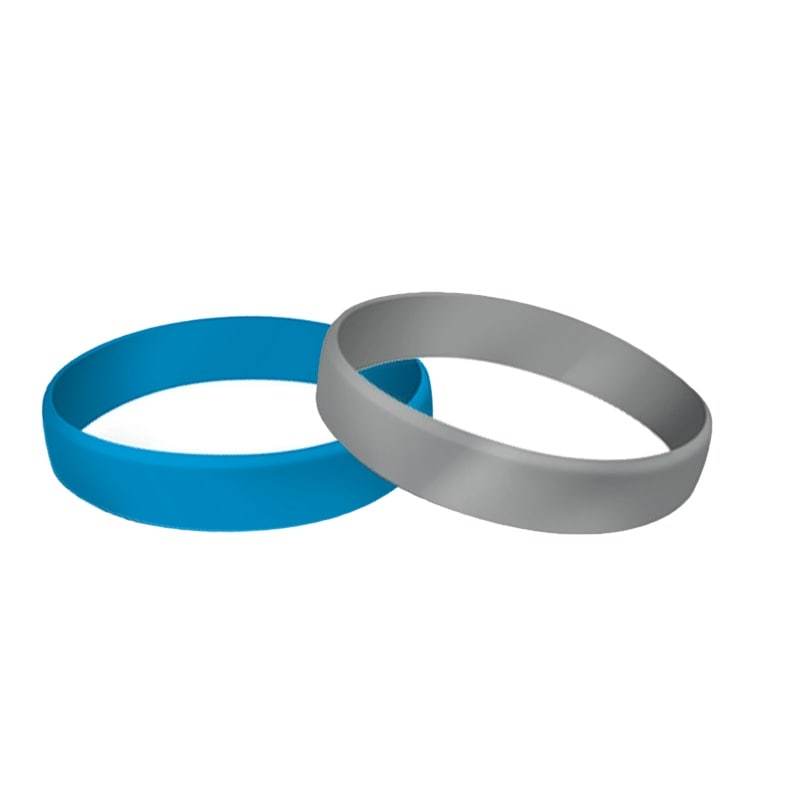 1/2″ Segmented  Swirl Debossed Silicone Wristband