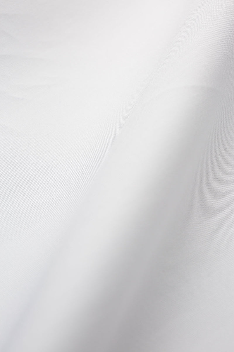 Calilo 100s White Poplin Fabric by MILK Shirts