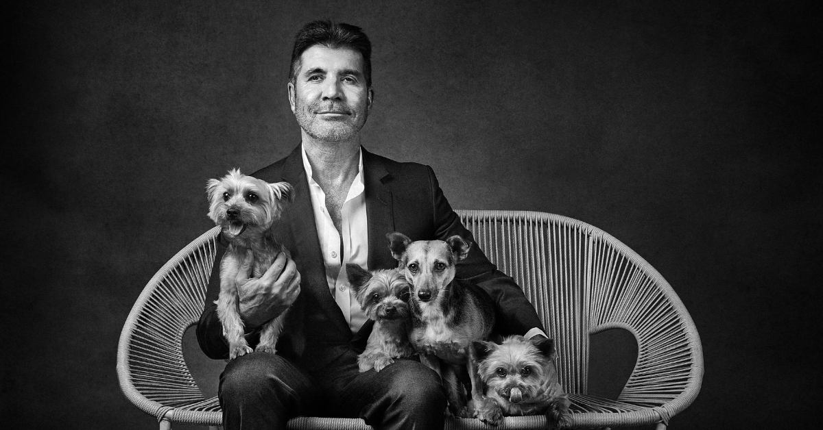 Celebrity - Simon Cowell & his dogs