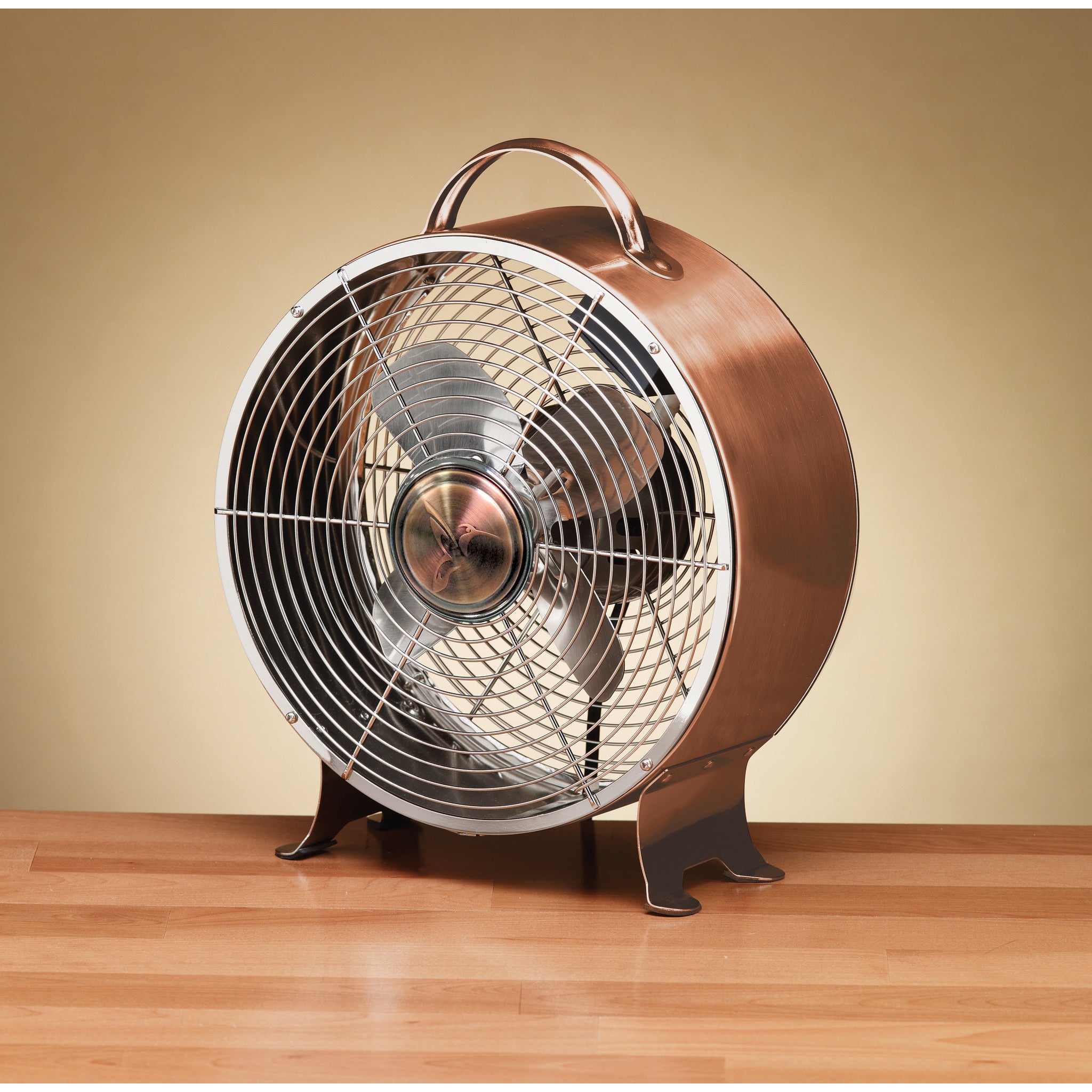 Retro Table Fan Copper Su Vida Home