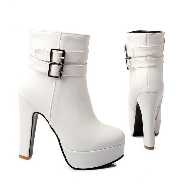 comfortable platform booties