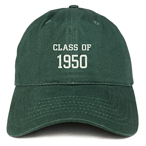 Trendy Apparel Shop Class of 1950 Embroidered Reunion Brushed Cotton Baseball Cap