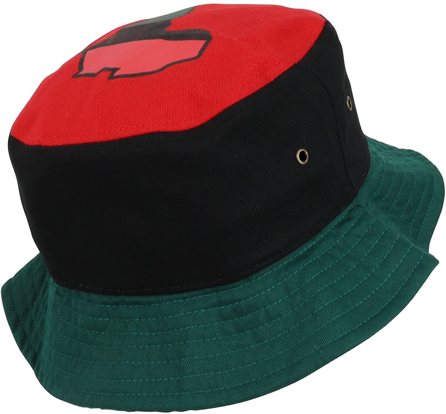 red black green hat