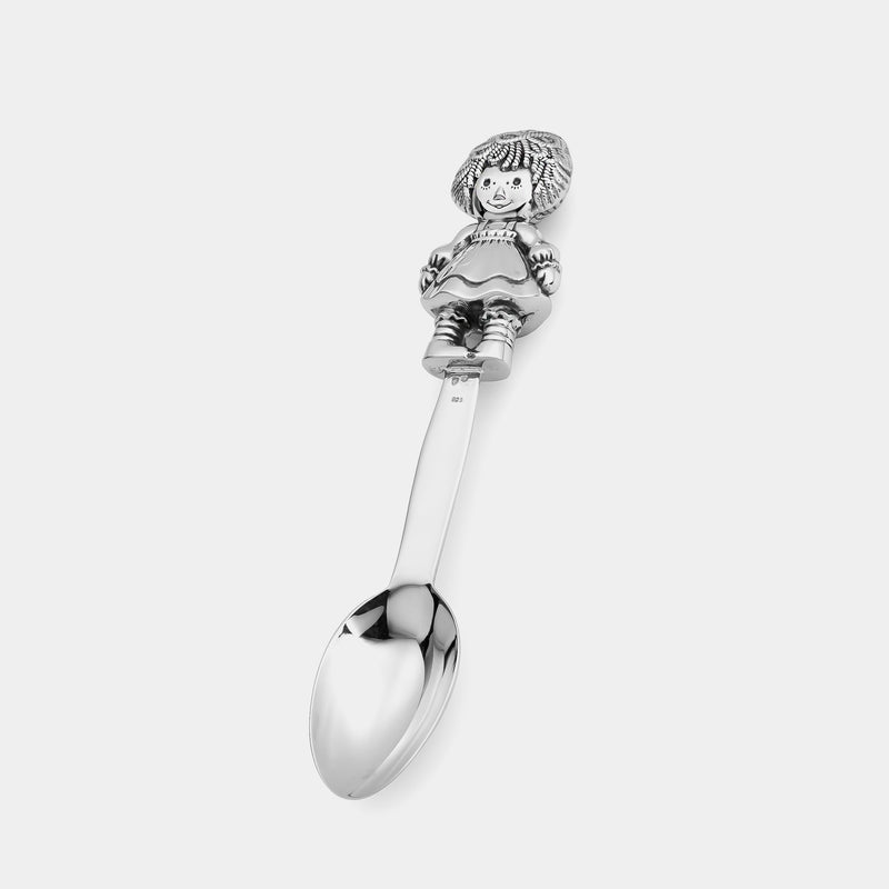 silver plated baby spoon