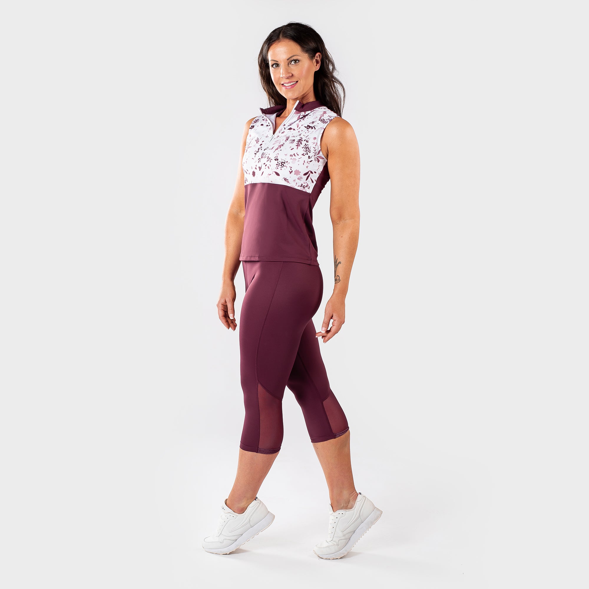 Lululemon In The Flow Crop Purpled