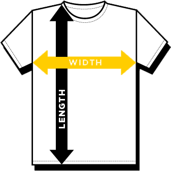 Shirt Sizing: Width x Length