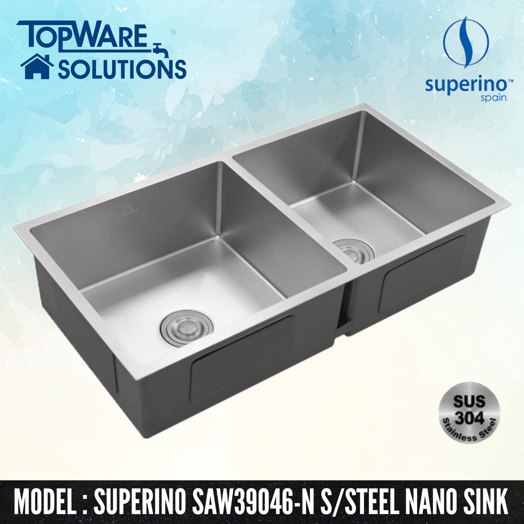 Superino Sus304 Stainless Steel Nano Sink Saw39046 N – Topware Solutions