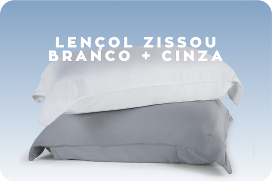 Lençol Zissou Branco + Cinza