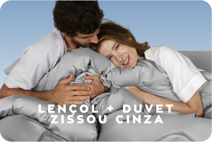 LENÇOL + DUVET ZISSOU CINZA