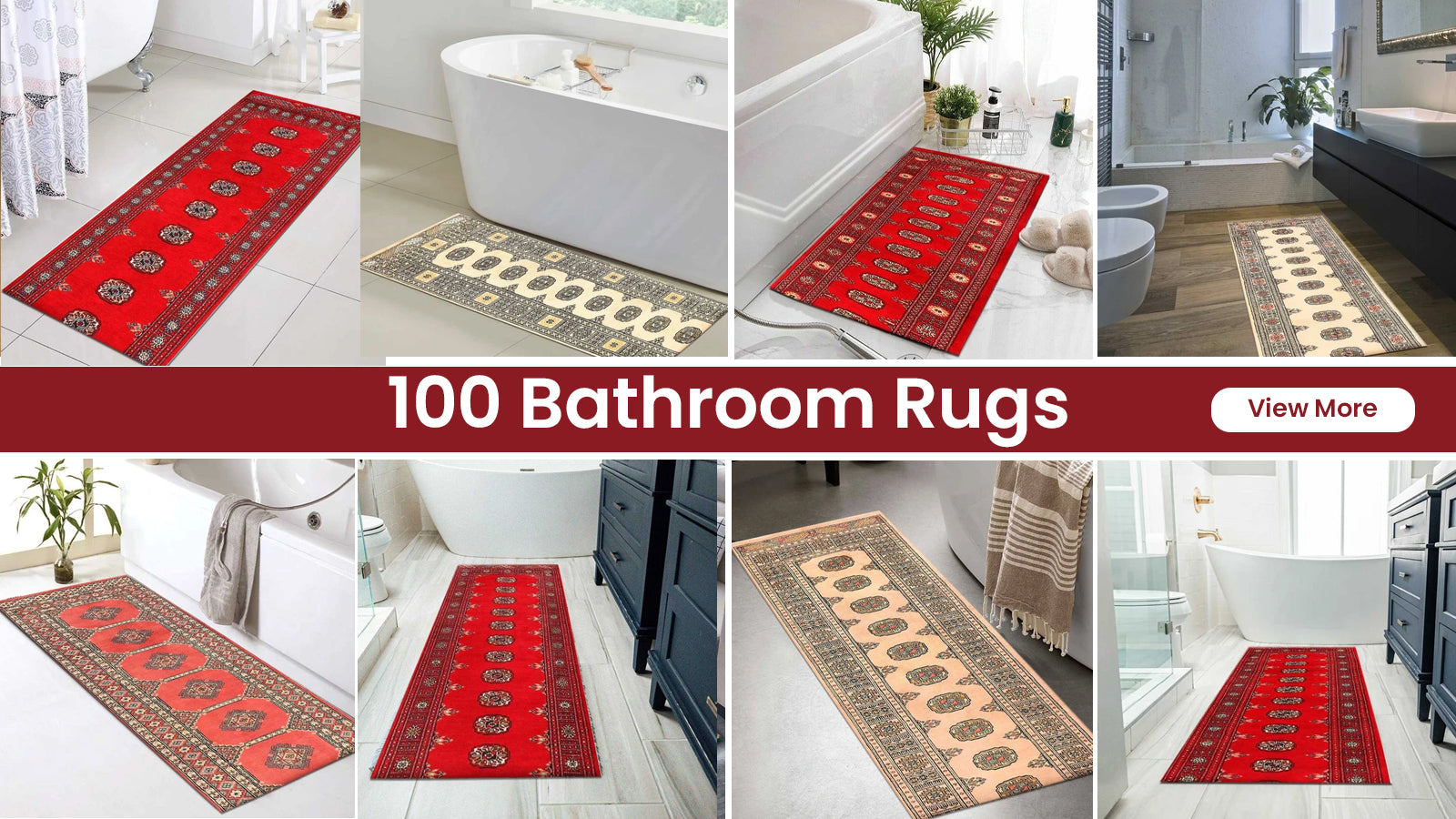 do bathroom rugs have to match