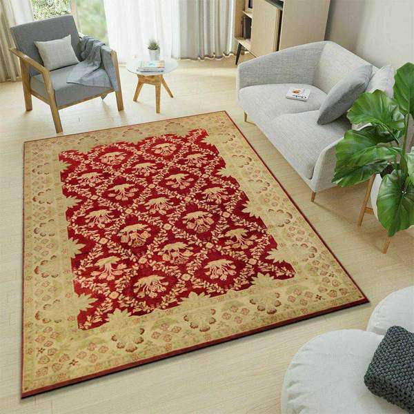 Red Ziegler Area Rug