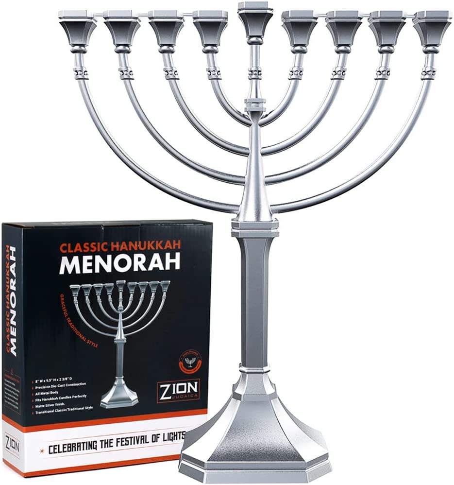 Traditional Classic Hanukkah Menorahs