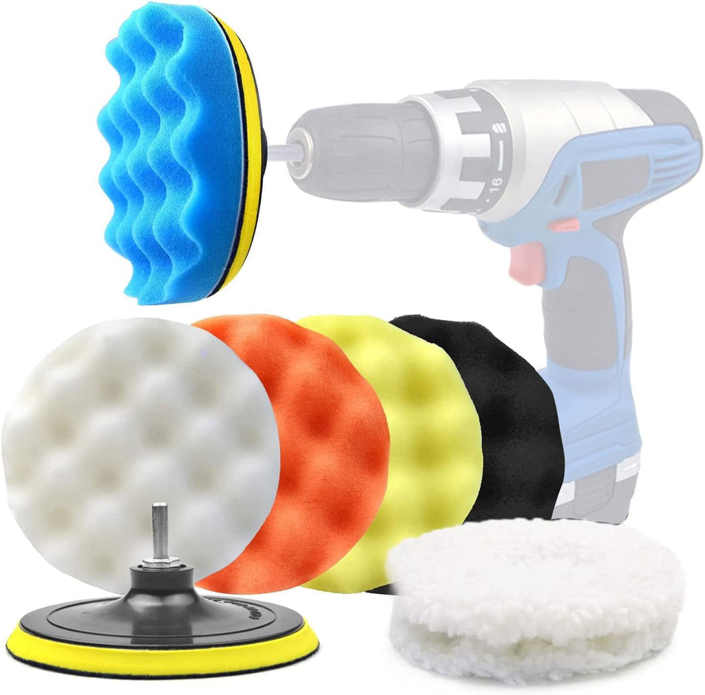 Car Polishing & Buffing Sponge Pads Kit