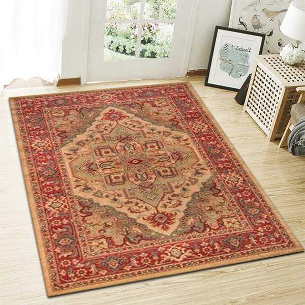 Beige Southwestern Area Rug