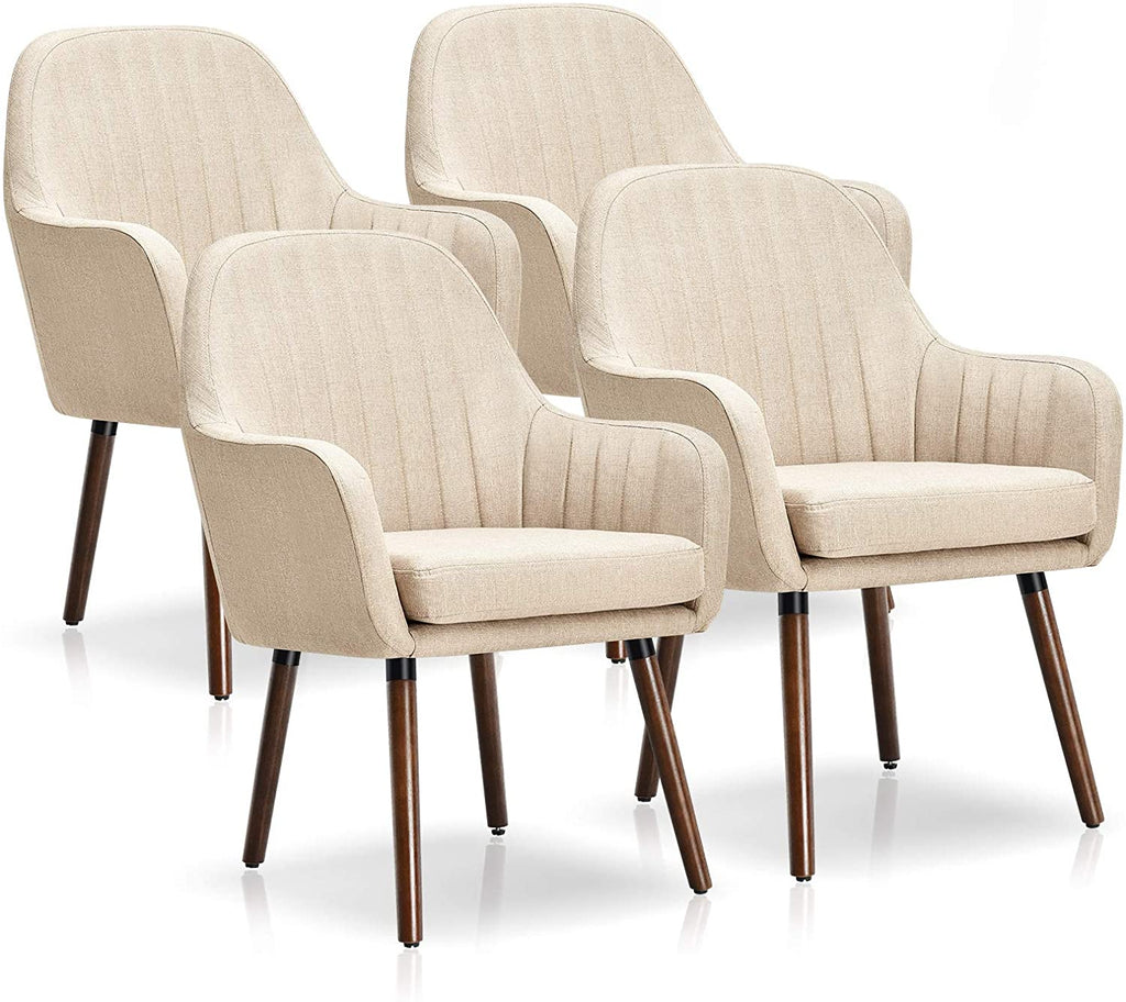 Giantex Set of 4 Fabric Dining Chairs
