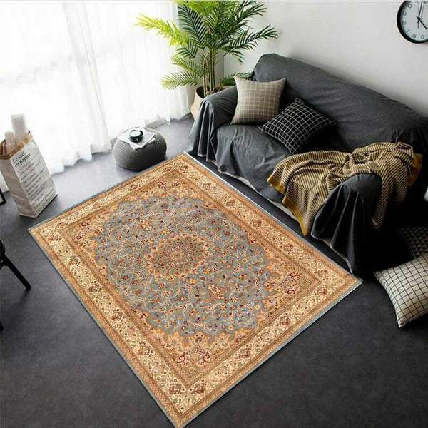 Multi-Color Kashan Area Rug